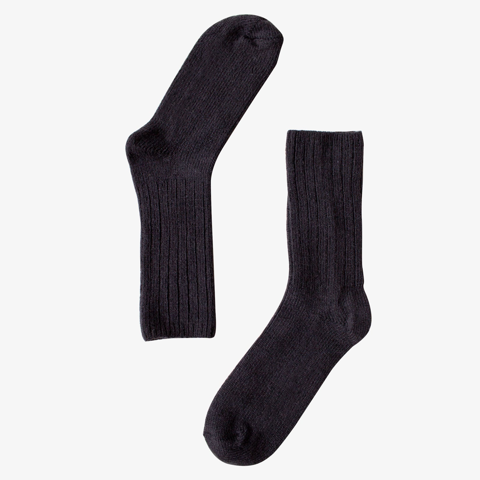 Chaussettes laine merinos noir