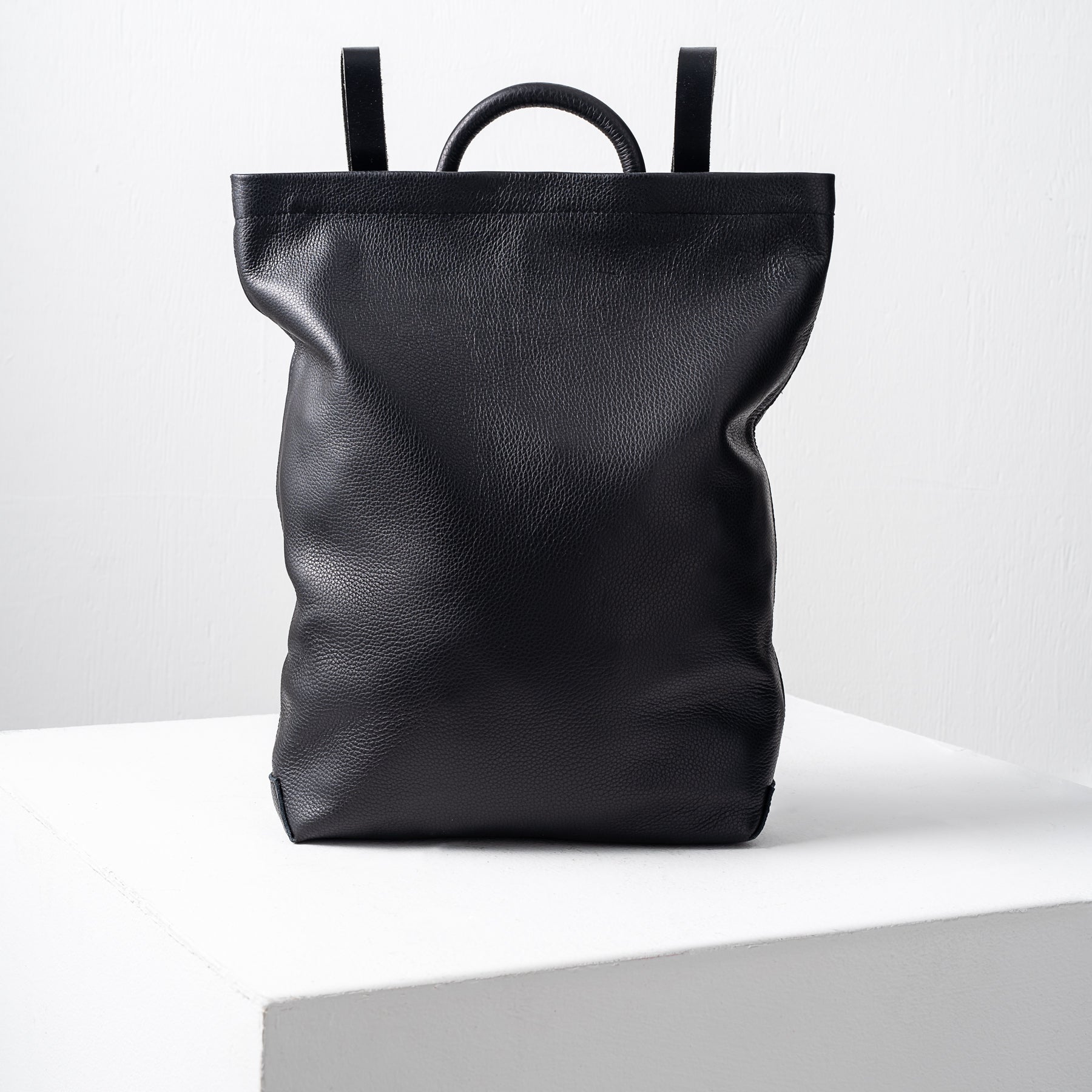 Cos shop leather backpack