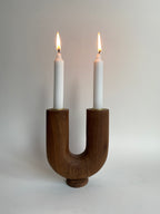 U candlestick - Maple or Walnut