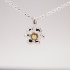 SILVER NECKLACE - SILVER &amp; 10K YELLOW GOLD - CAMILLETTE