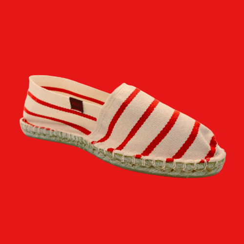 ESPADRILLES RAYURES ROUGES - MARU