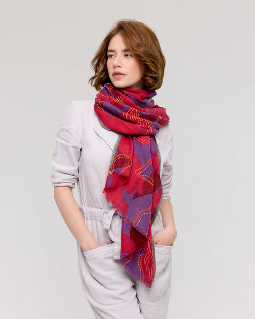 FOULARD MÉRINOS SENDAI - 4 COLORIS - PRINCESSE & DRAGON